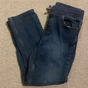 Drawstring Dark Jeans